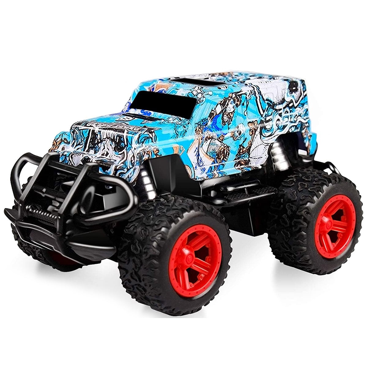 Remote Control Car Toys, RC Cars for Kids, 4 Channel Remote Control Car, RC Cars Monster Trucks Christmas Teen Gifts for 3-7 Year Old , Toddler Age 2-6