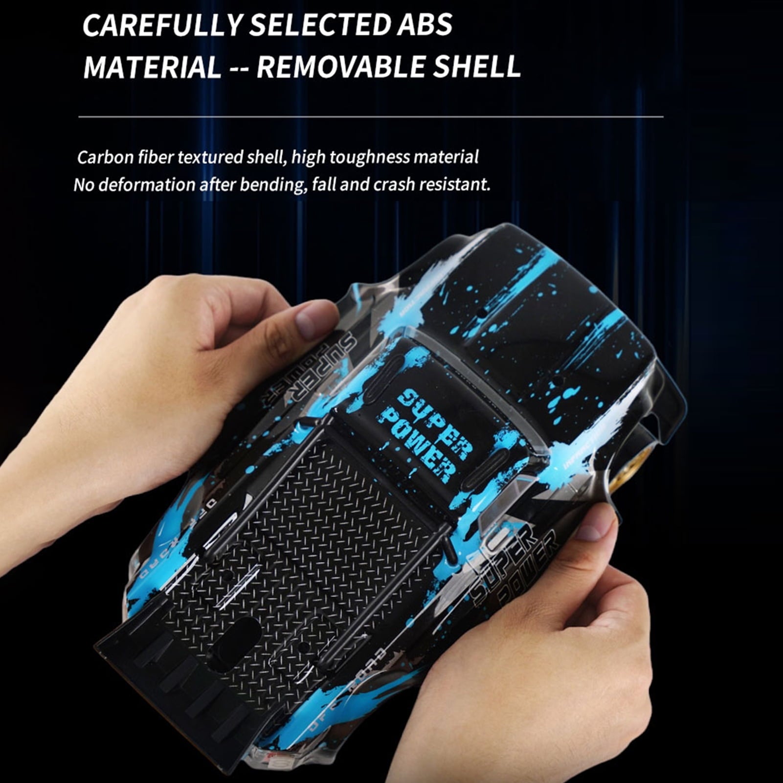 1/16 RC Drift Car, 20KM/H 4WD 2.4GHz Remote Control Car with 2 Batteries, High Speed Drift RC Cars, Extra Tires, Lights and Spray, Toy Car for Adults Boys Girls Gifts