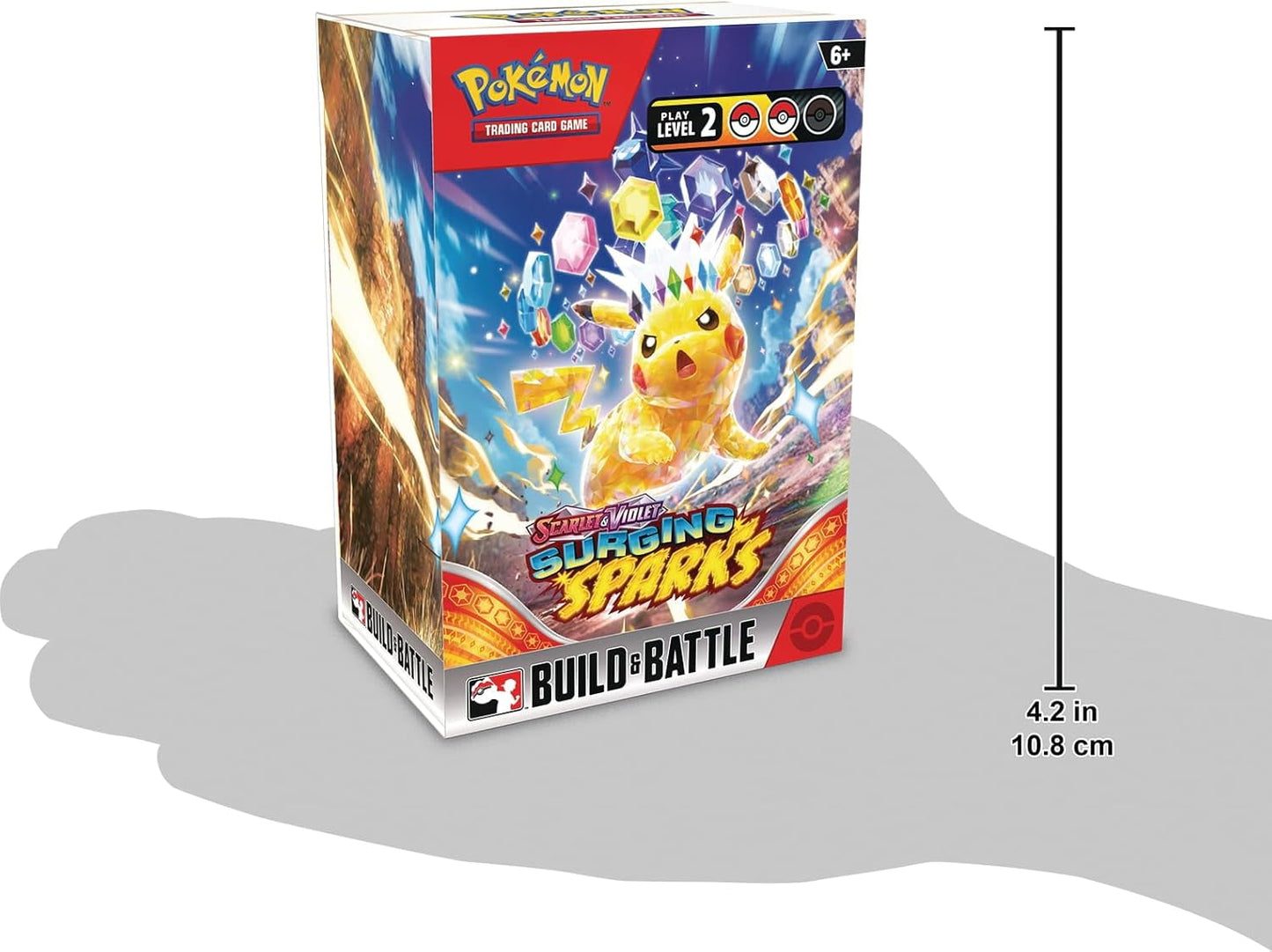 Pokemon Scarlet & Violet Surging Sparks Build and Battle Box (SV08)