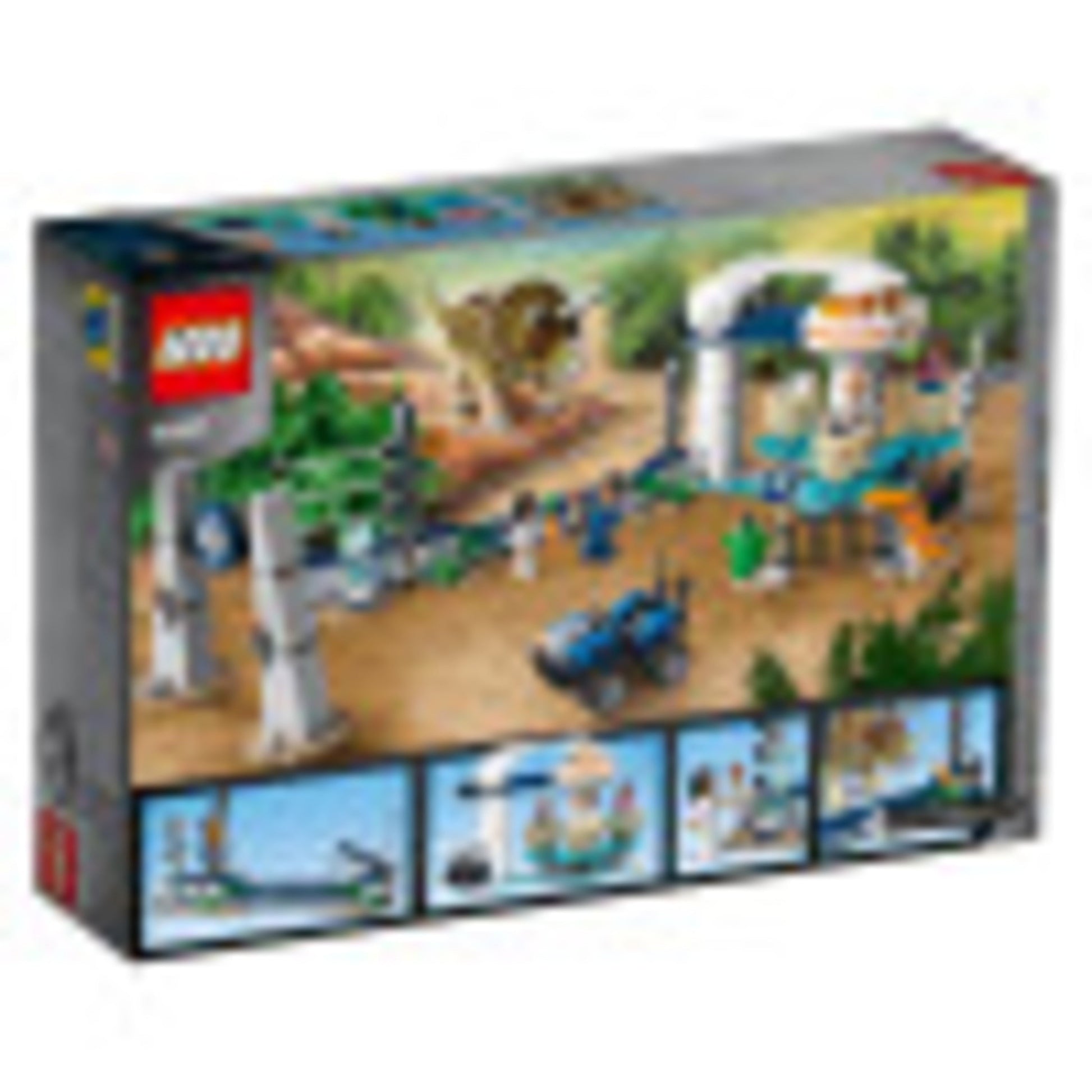 LEGO Jurassic World Triceratops Rampage 75937 ATV Motorcycle Model Dinosaur Figure Building Toy (447 Pieces)