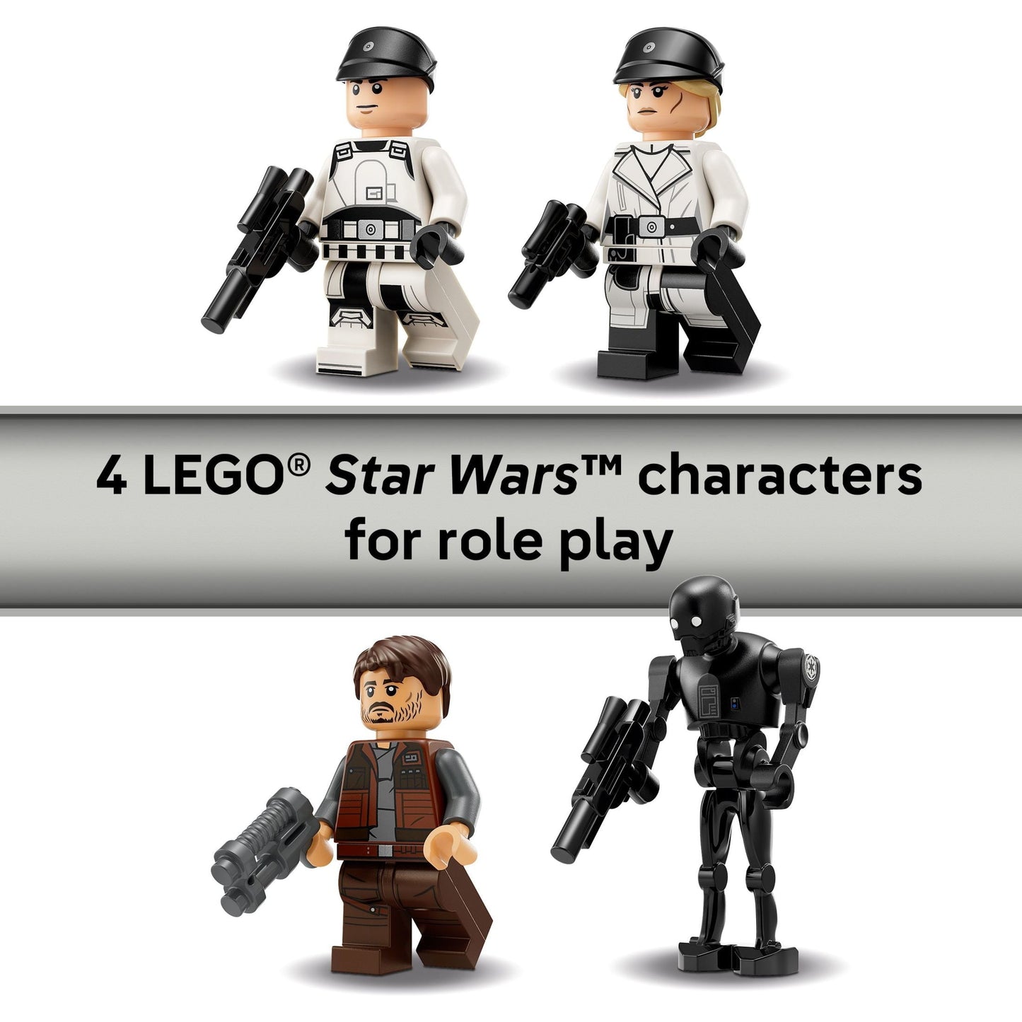 LEGO Star Wars Rebel U-Wing Starfighter Building Set - Includes Cassian Andor, Dedra Meero and K-2SO - Model Action Toy for Andor Fans - Birthday Gift Idea for Boys, Girls, Kids, Ages 8+ - 75399