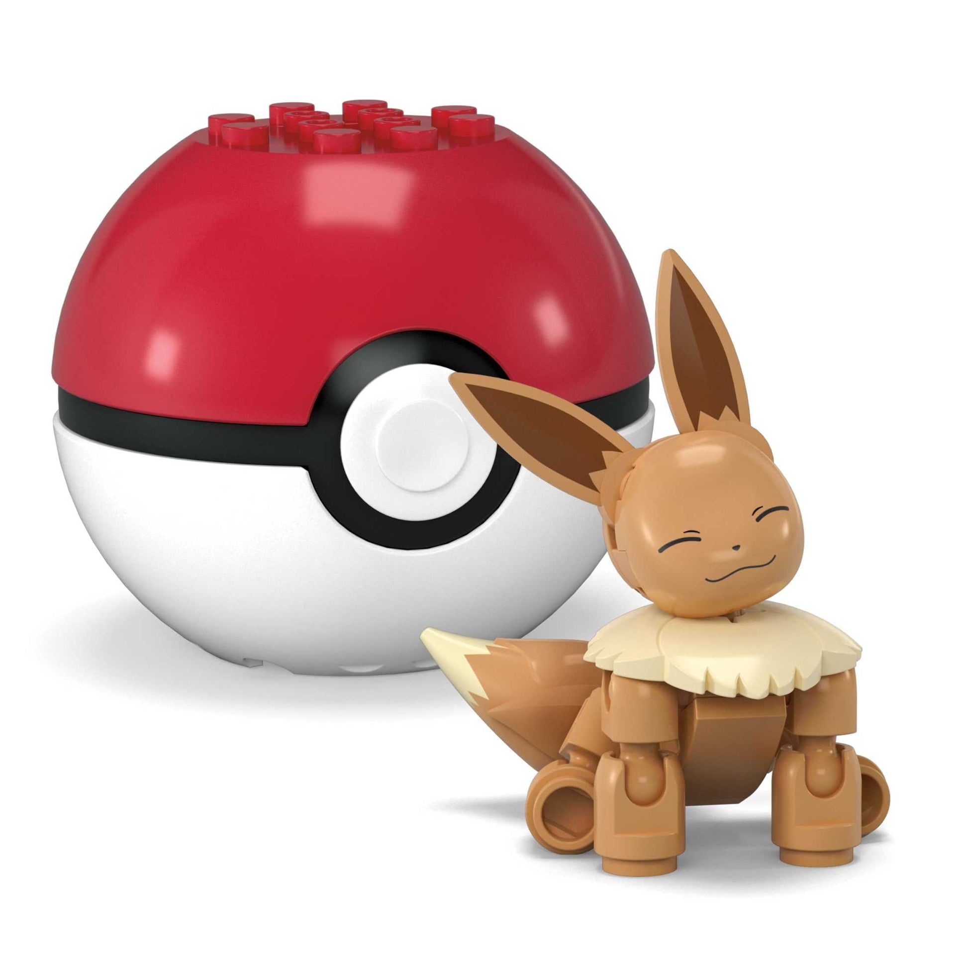 MEGA Pokémon Eevee Building Toy Kits with Action Figure (24 Pieces) for Kids