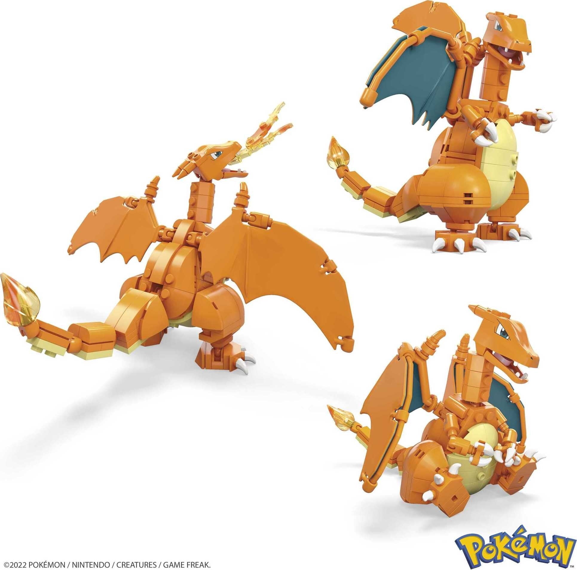 MEGA Pokemon Charizard Building Set (222 Pieces) with 1 Action Figure for Boys and Girls