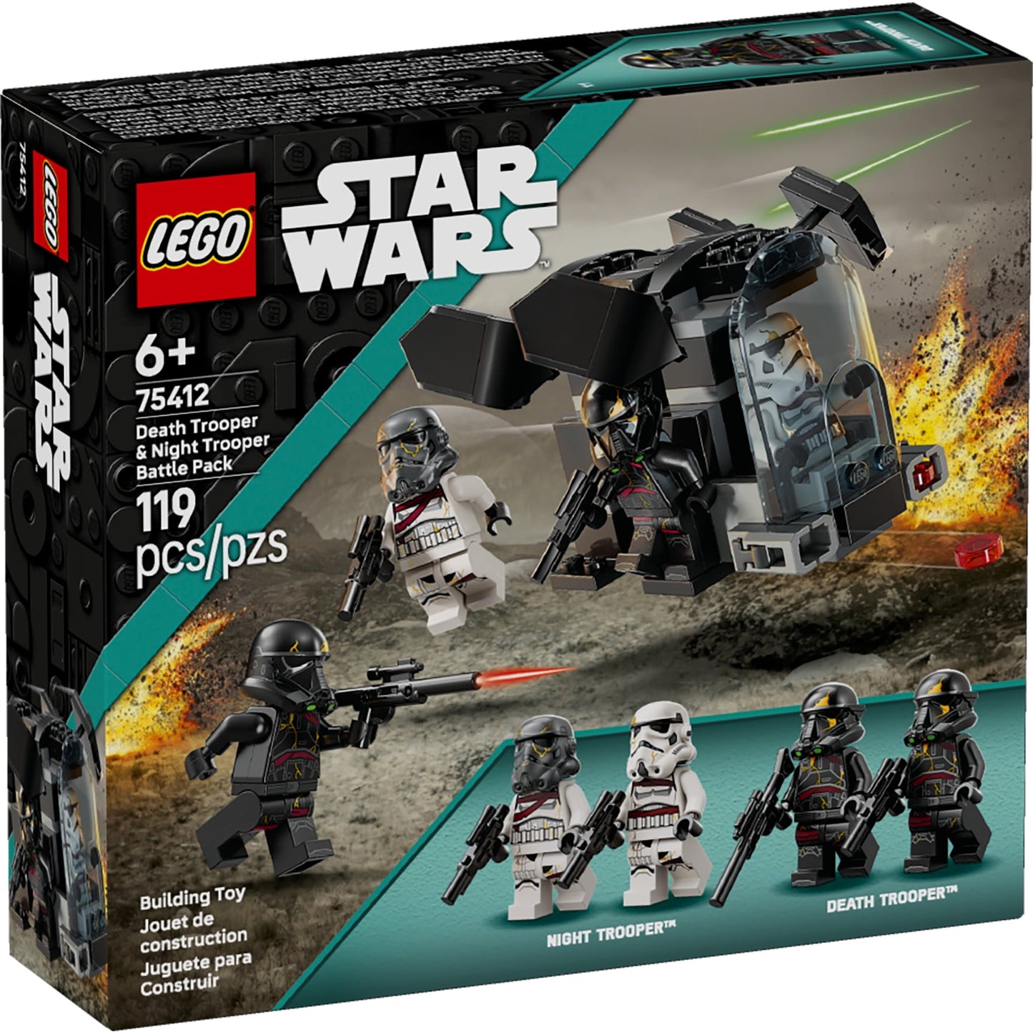 LEGO Star Wars Death Trooper & Night Trooper Battle Pack Kids Toy - Building Set for Pretend Play - Ahsoka Series Model Kit for Boys and Girls, Ages 6+ - Birthday Gift Idea for Movie Fans -75412