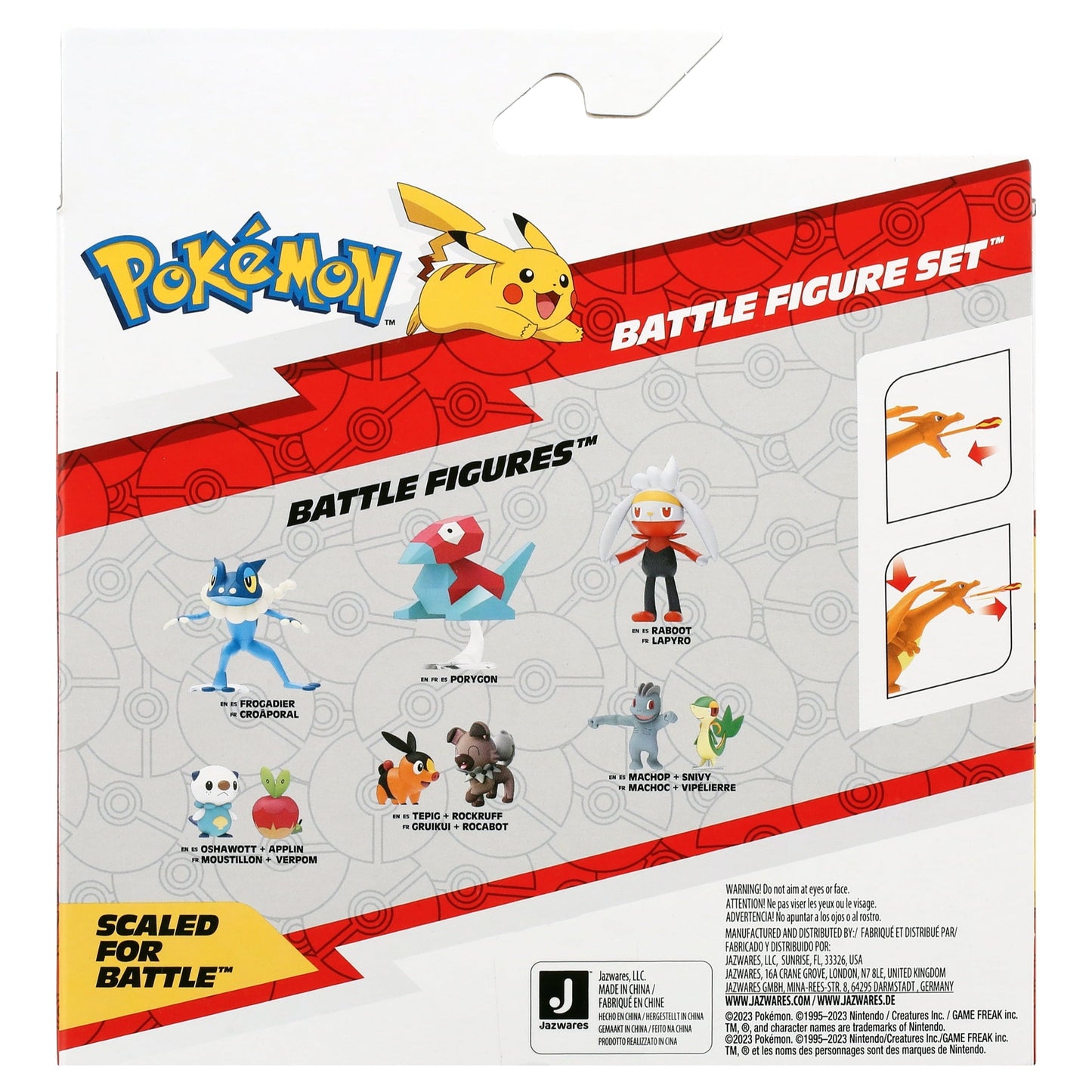 Pokémon Battle Figure 2 Pack - Features 4.5-inch Charizard and 2-inch Pikachu Battle Figures