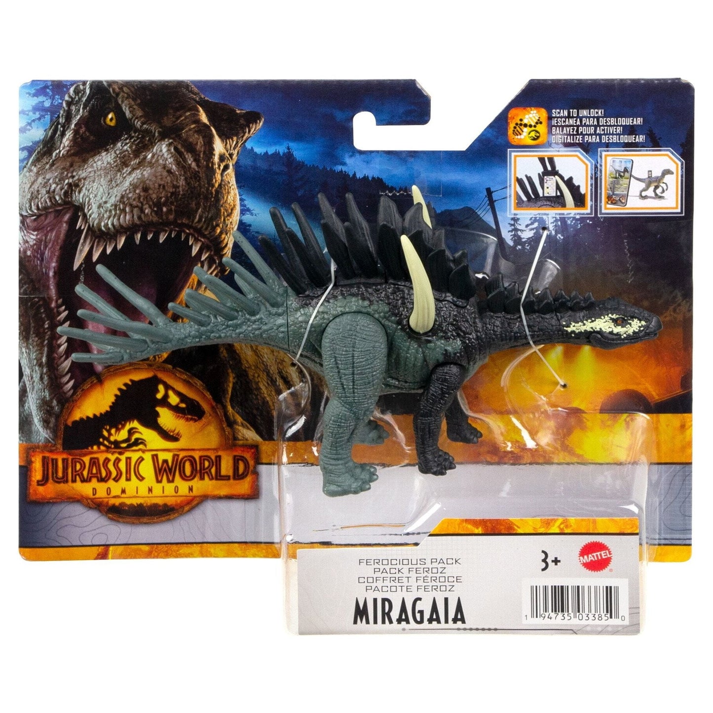 Jurassic World Ferocious Pack Dinosaur Action Figure 3 Year Olds & Up