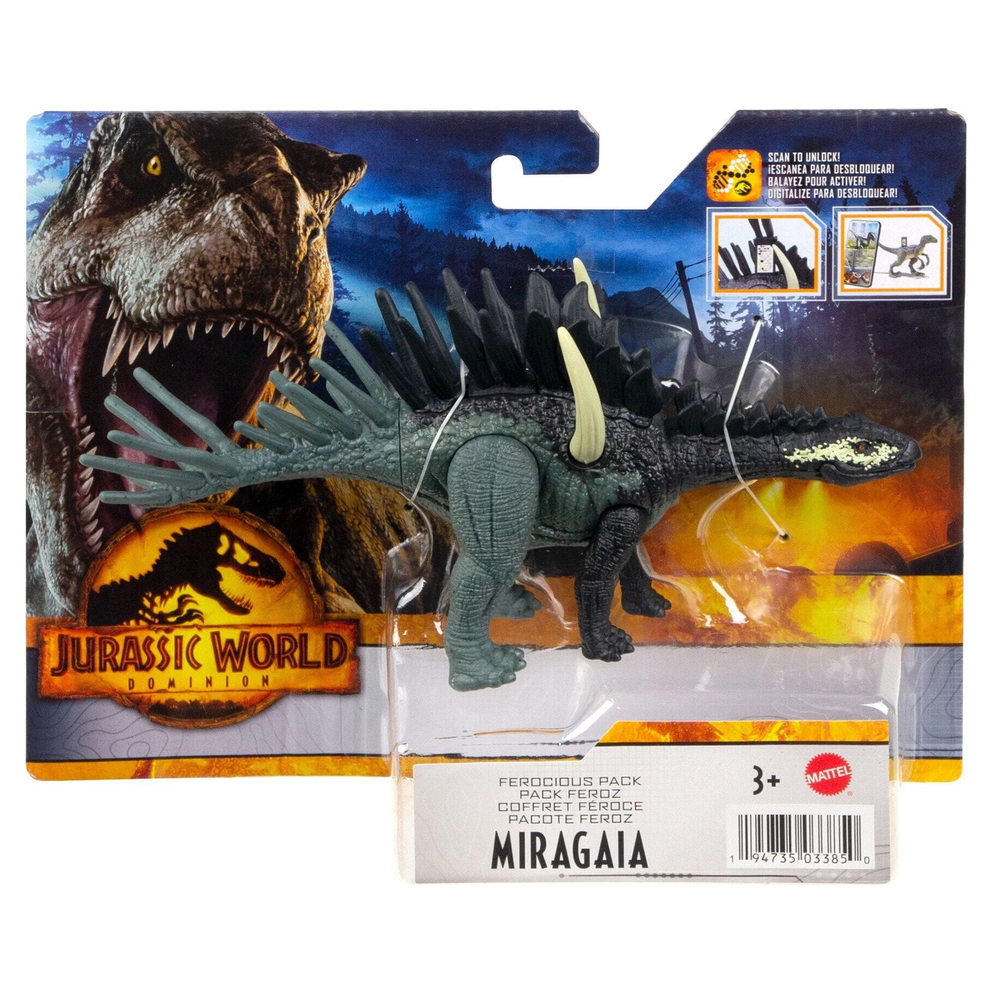 Jurassic World Ferocious Pack Dinosaur Action Figure 3 Year Olds & Up