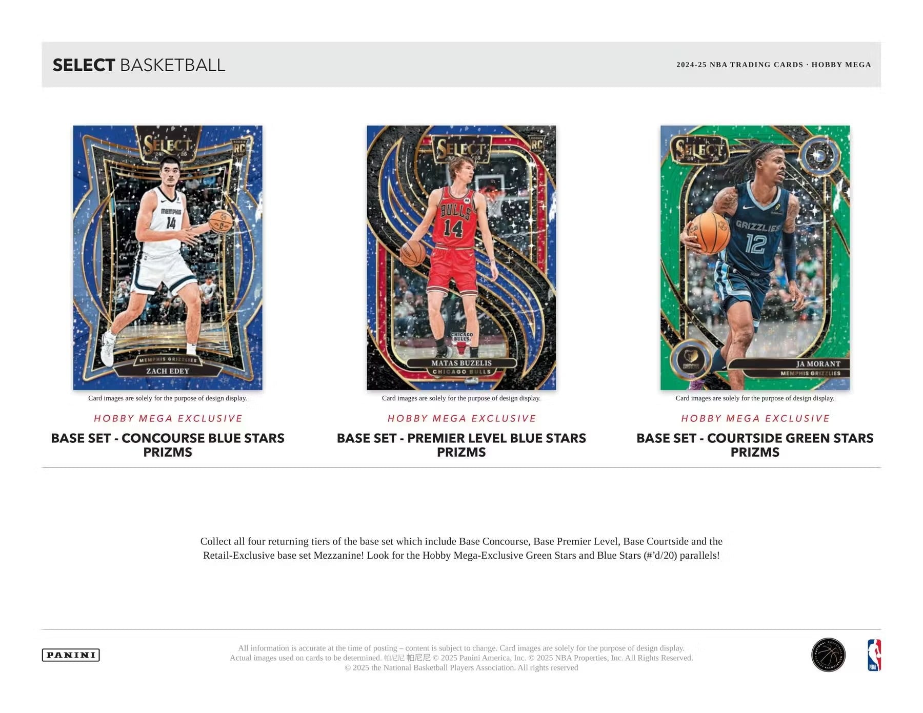 2024-25 Panini Select Basketball Hobby Mega Box
