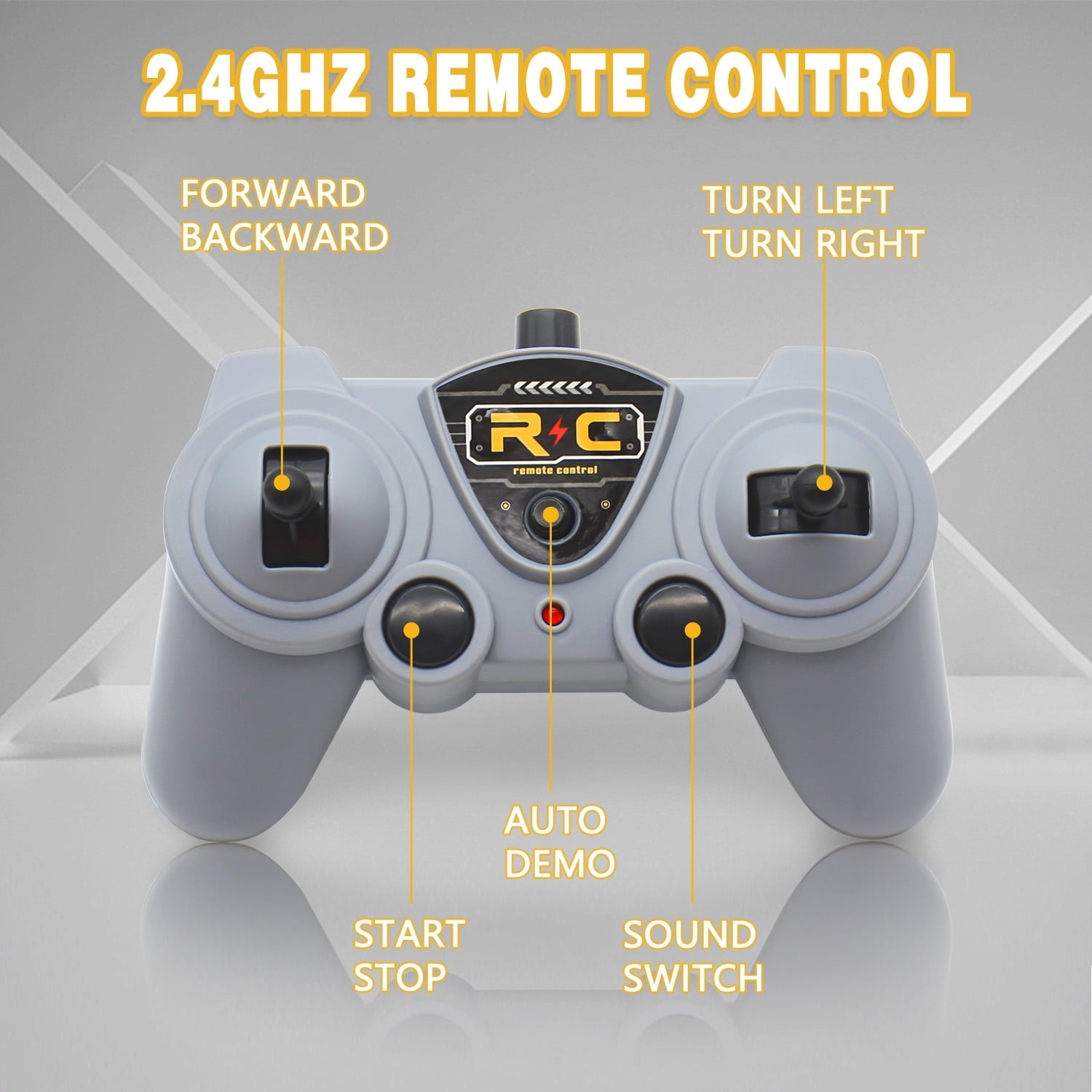 RC School Bus Toy, 1/30 Remote Control Car Vehicles, 4 Channel City Classic Bus Toy Electronic Vehicles Opening Door for Toddlers with Lights, Gifts for Kids Boys Girls Age 3-12