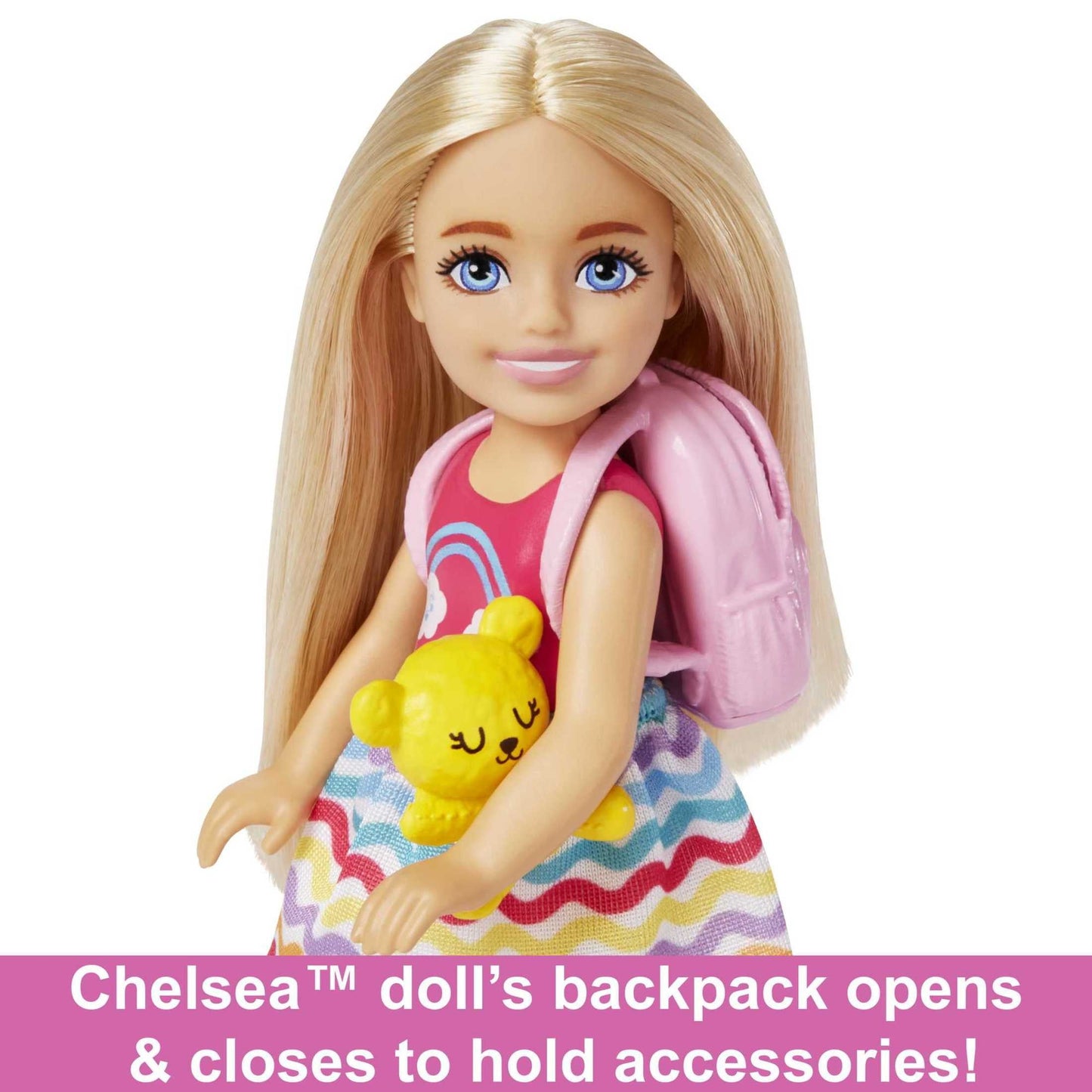 Barbie Chelsea Doll and Accessories, Small Doll Travel Set with Puppy and 6 Pieces