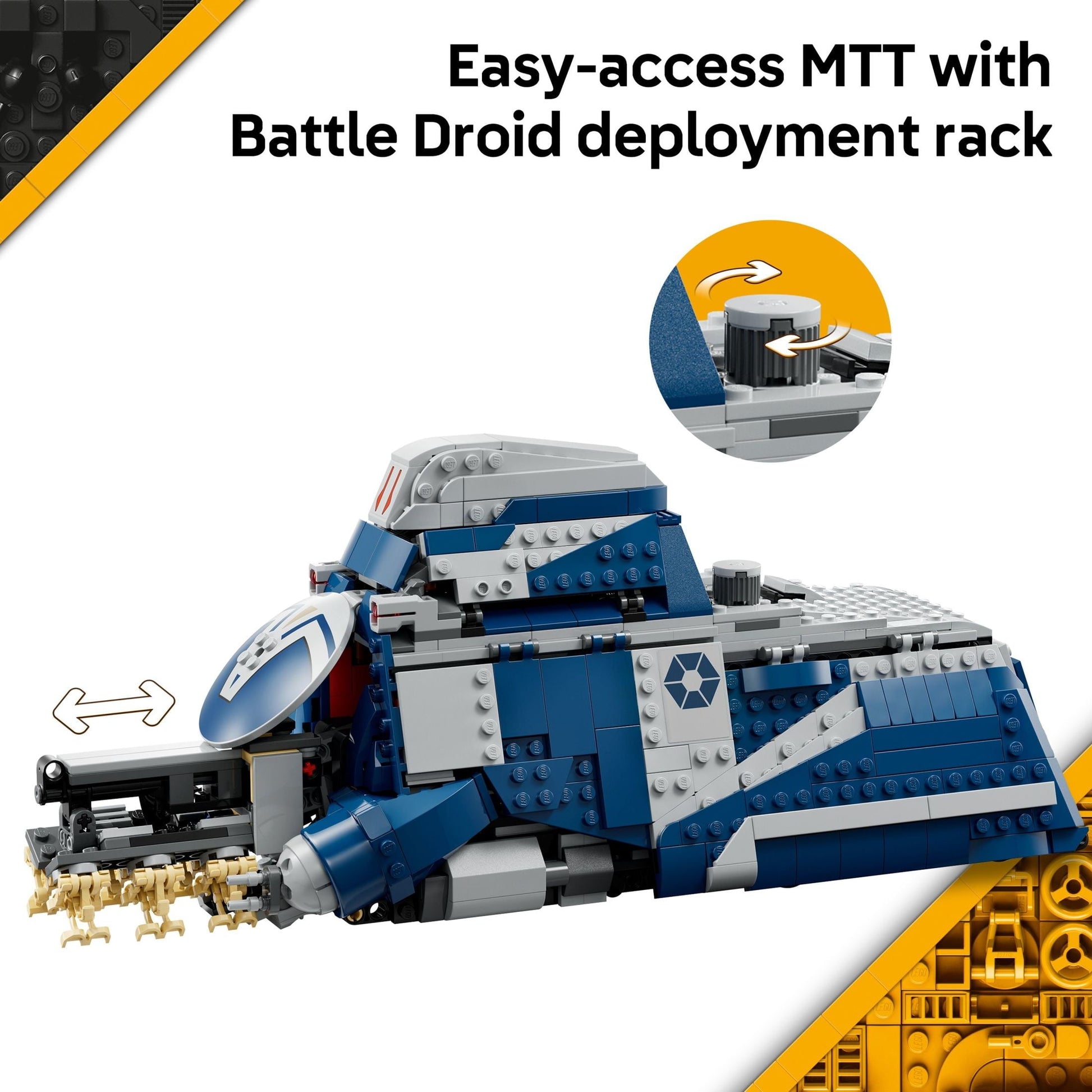 LEGO Star Wars: The Clone Wars Battle of Felucia Separatist MTT Building Toy for Kids - Building Blocks for Pretend Play or Room Decor - Collectible Gift Idea for Boys & Girls, Ages 9+ - 75435