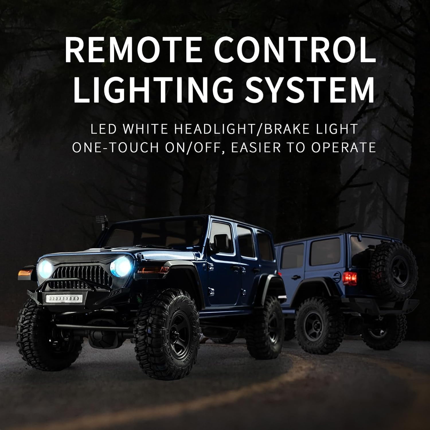 1/18 Thunder Storm RC Crawler, 4X4 Off Road RC Rock Crawler,Waterproof All Terrain RC Cars with 2S 380mah Battery, Charger for Adults, RTR (Red)