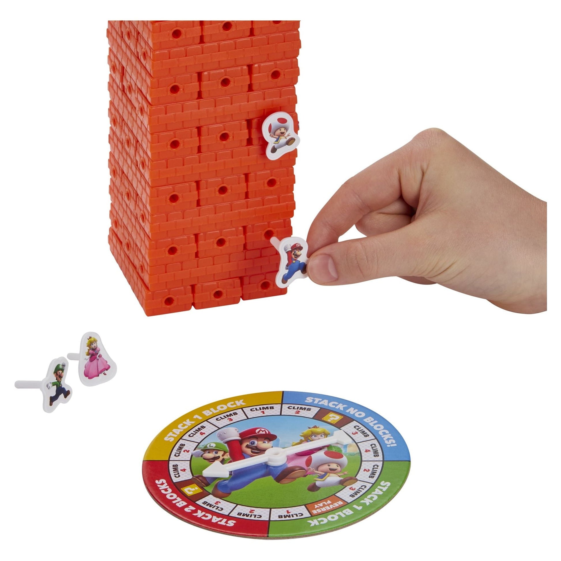 Jenga: Super Mario Board Game for Kids and Family Ages 8 and Up, 2-4 Players