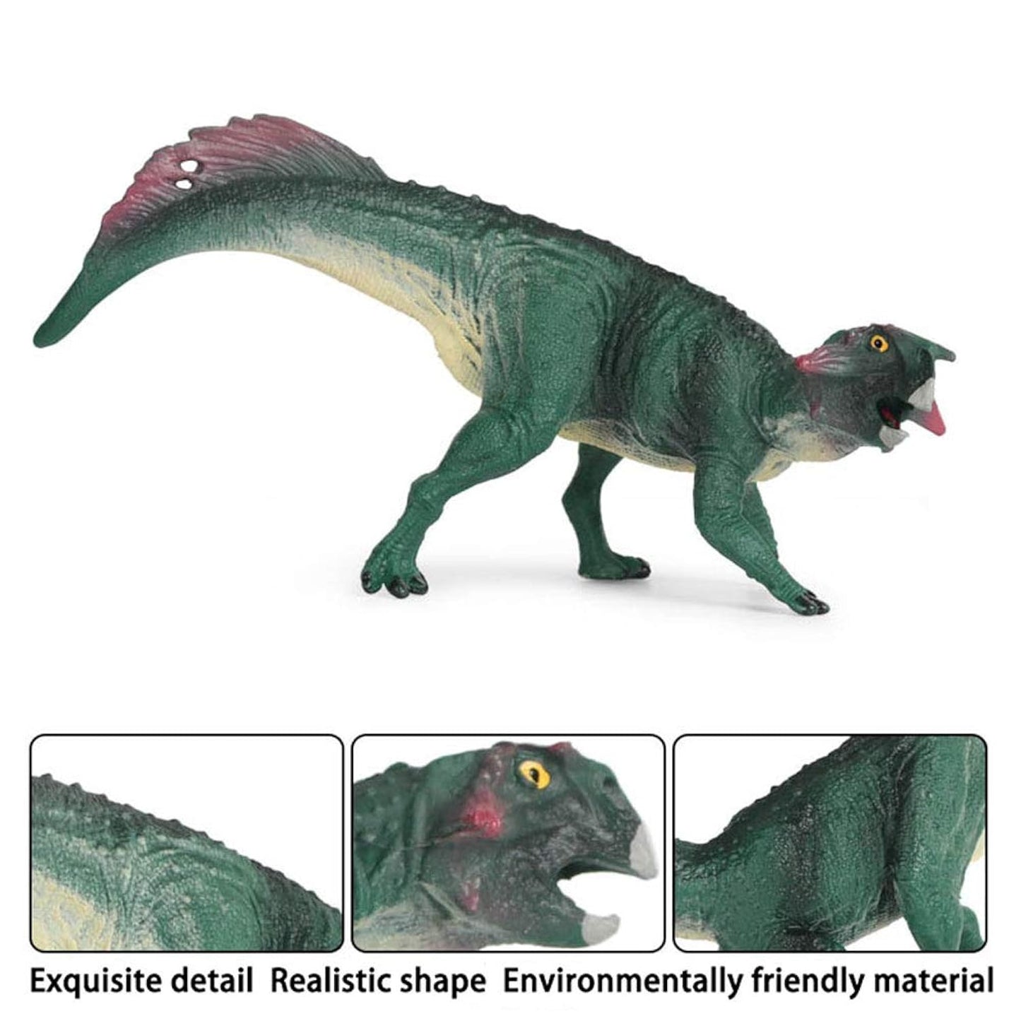 Holzlrgus Dinosaur Toy Realistic Psittacosaurus Animal Figures Science Project, Cake Topper, Early Educational Toys Birthday for Toddlers Kids Age 3 4 5