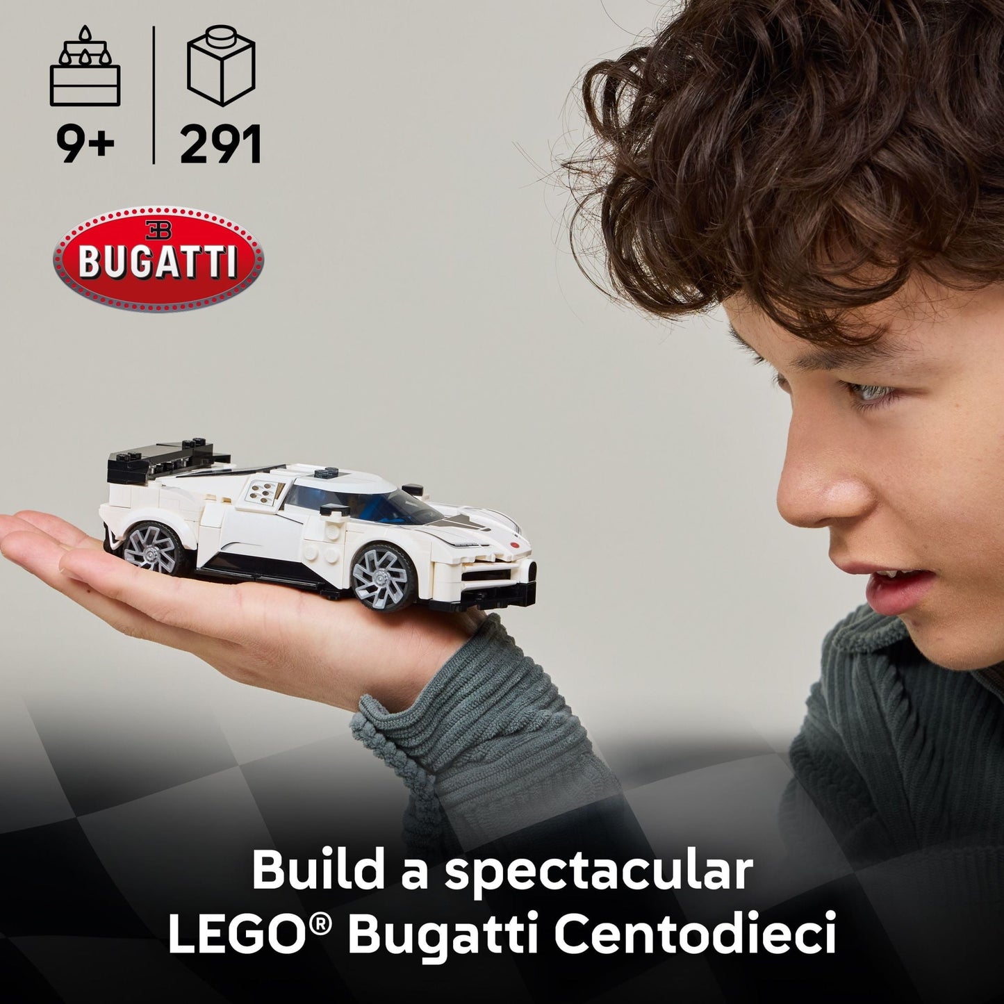 LEGO Speed Champions Bugatti Centodieci Hyper Sports Car Toy - Model Kit & Pretend Play Toy for Boys & Girls, Ages 9+ - Italian Model Car Kit for Racing Fans - Gift Idea for Birthdays - 77240