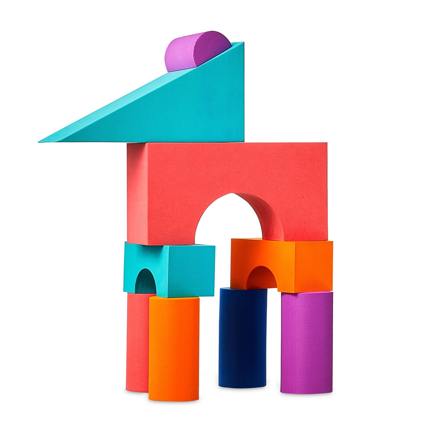 Spark.Create.Imagine Jumbo Foam Building Blocks, 53 Pieces for Ages 3+