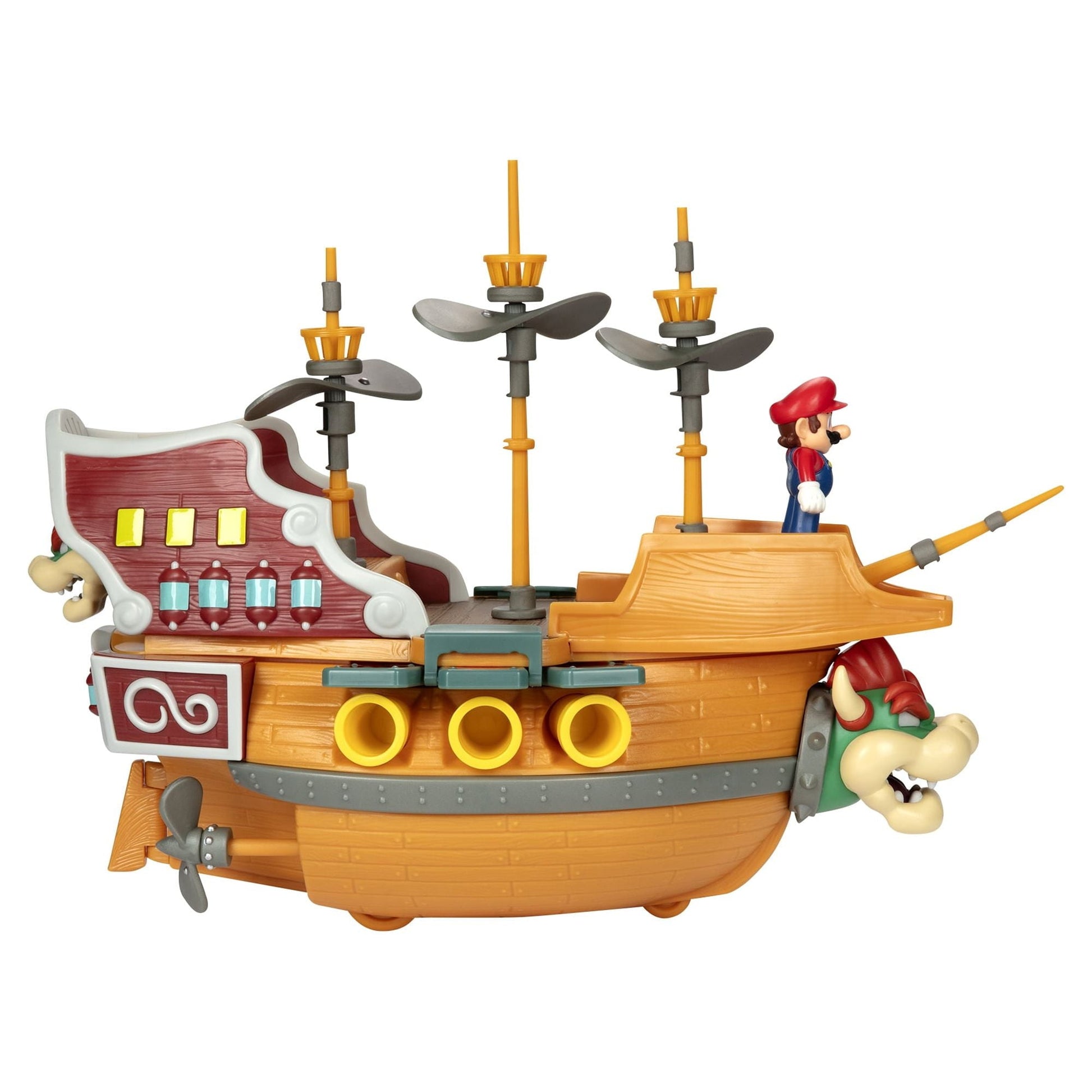 Nintendo Super Mario Deluxe Bowsers Airship 2.5 inch Action Figure Playset