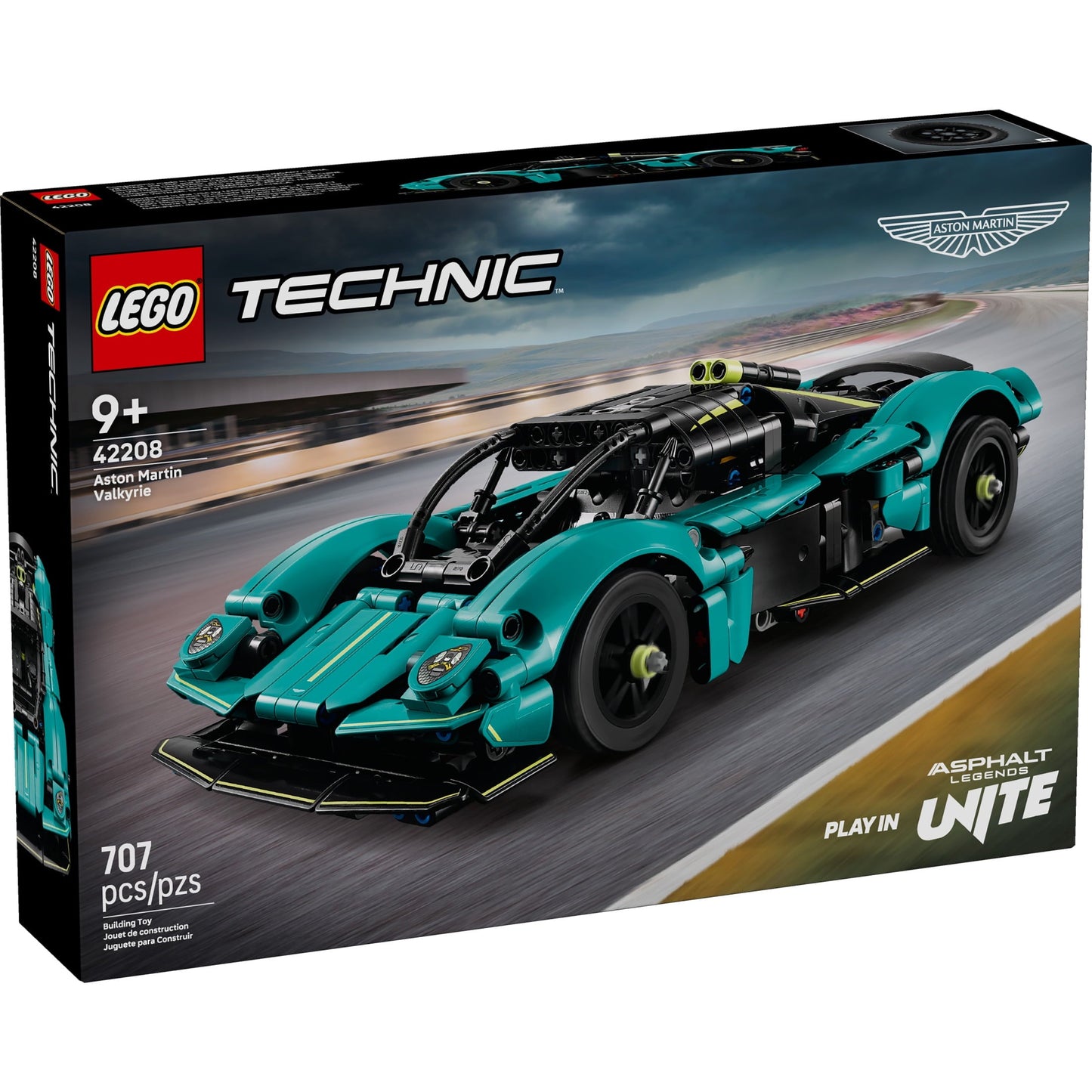 LEGO Technic Aston Martin Valkyrie Toy Car - Kids Model Kit Toy for Boys and Girls, Ages 9+ - Vehicle Building Set for Pretend Play & STEM Learning - Sports Car Gift Idea for Birthdays - 42208