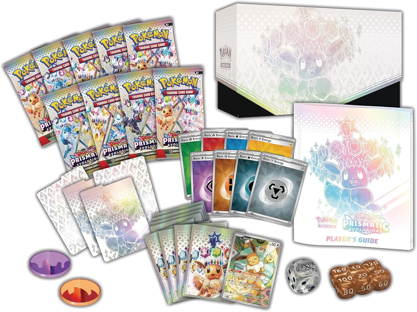 Pokemon 100-10013-2 SV8.5 Scarlet and Violet Prismatic Evolutions Elite Trainer Box (2-Pack)
