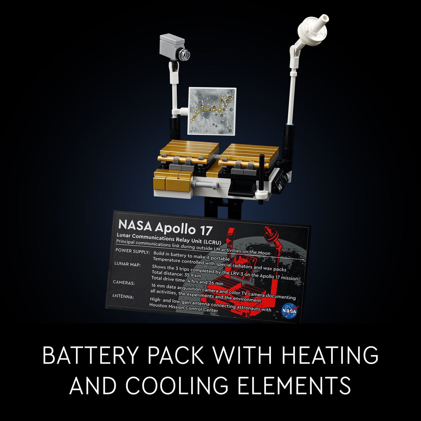 LEGO Technic NASA Apollo Lunar Roving Vehicle – LRV, Space Rover NASA Model for Adults, Buildable Space Set with Details, Collectible Outer Space Gift for Science Fans, 42182