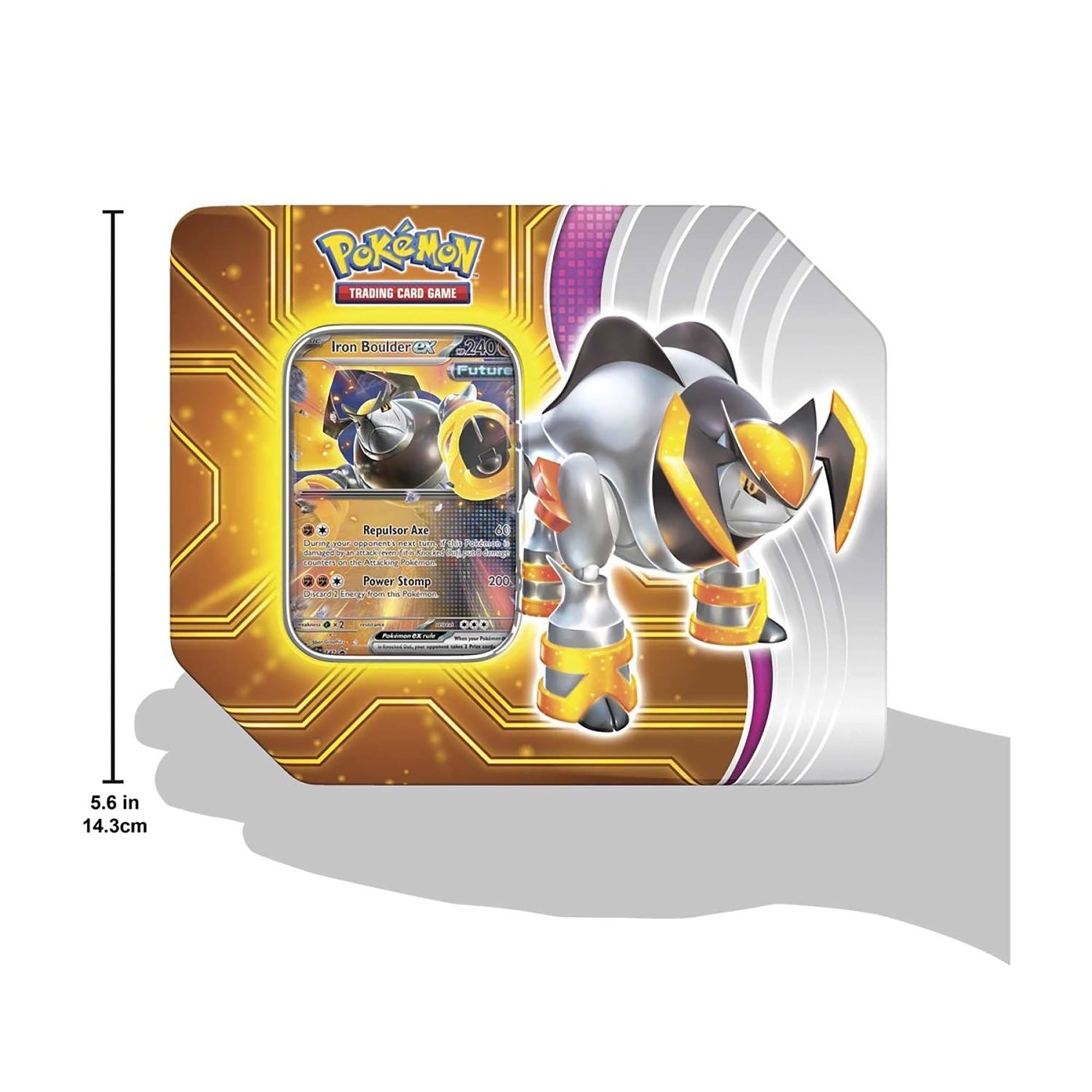 Pokemon Trading Card Games Paradox Destinies Iron Boulder ex Tin