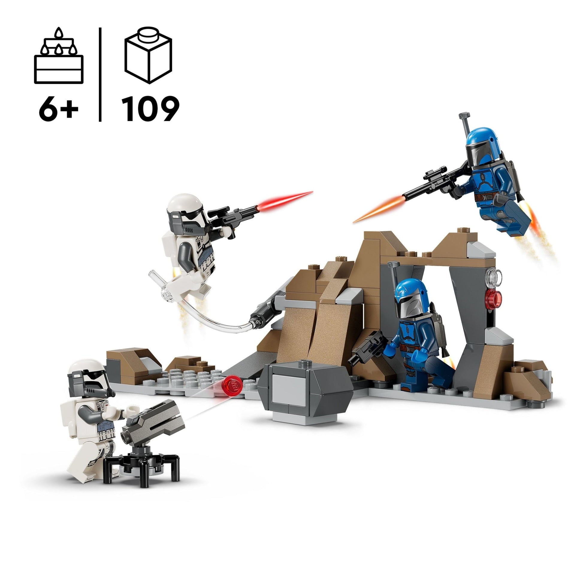 LEGO Star Wars: The Clone Wars & The Mandalorian Gift Set - Contains 3 sets in 1 box - Gift for Christmas for Kids, Ages 7+ - 66804