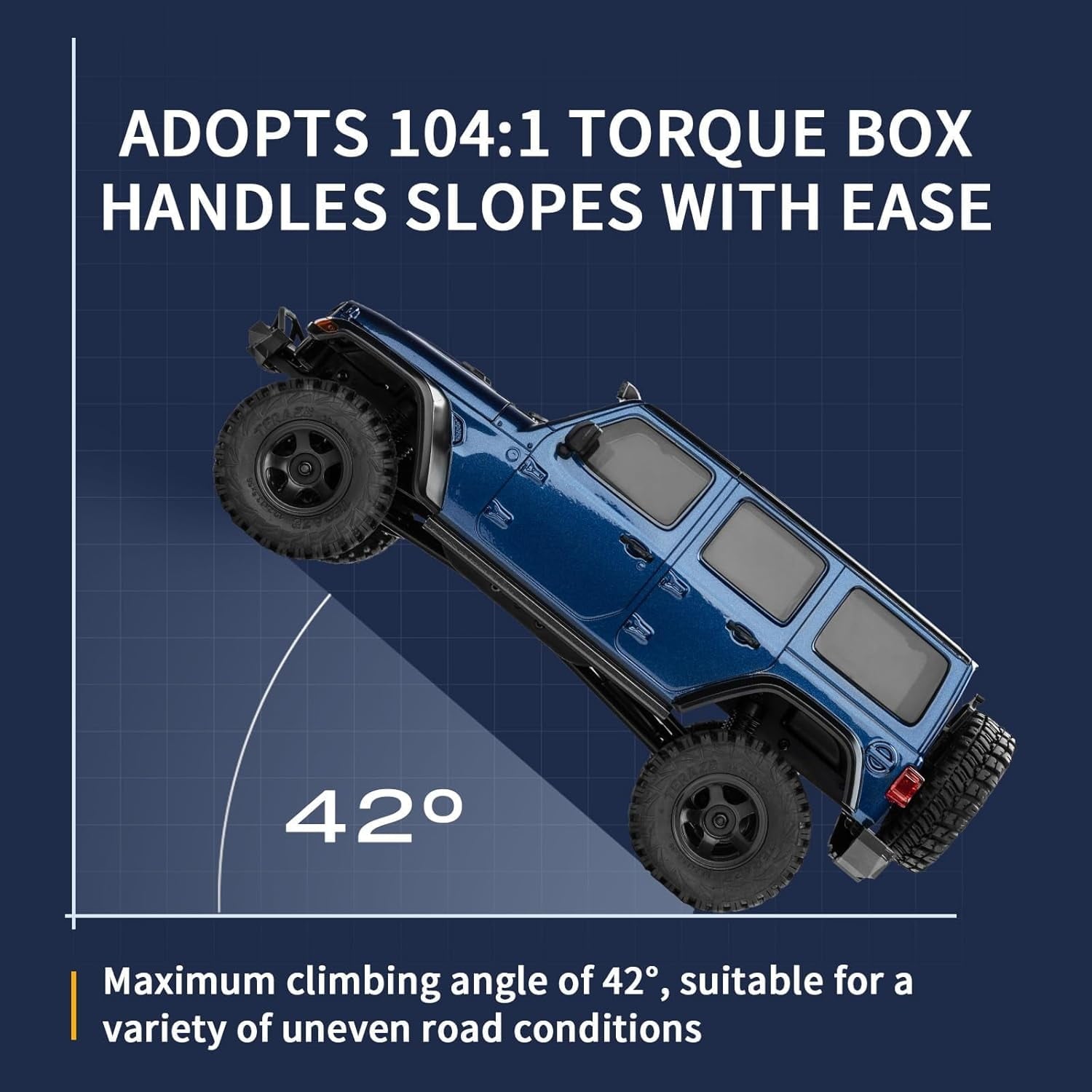 1/18 Thunder Storm RC Crawler, 4X4 Off Road RC Rock Crawler,Waterproof All Terrain RC Cars with 2S 380mah Battery, Charger for Adults, RTR (Red)