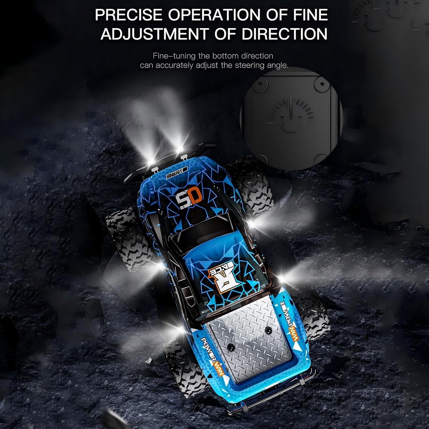 ZOGYMOZ 1:20 Scale Remote Control Car - High Speed 20KM/H RC Monster Truck, 2.4GHz Off-Road Racing Toy, 2WD All-Terrain Vehicle for Kids Boys