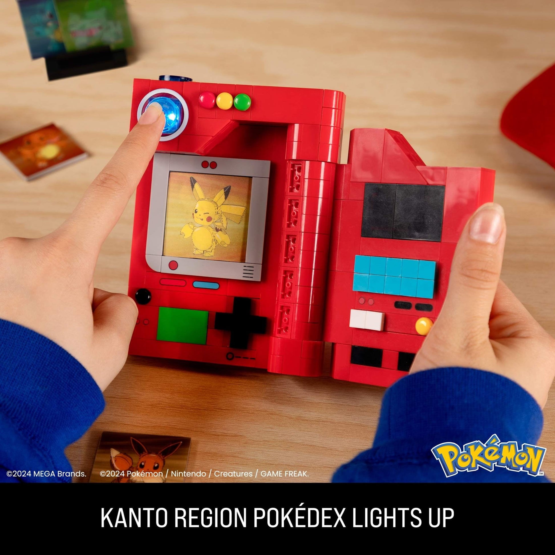 MEGA Pokémon Kanto Region Pokédex Building Kit (322 Pieces) for Collectors, Plastic
