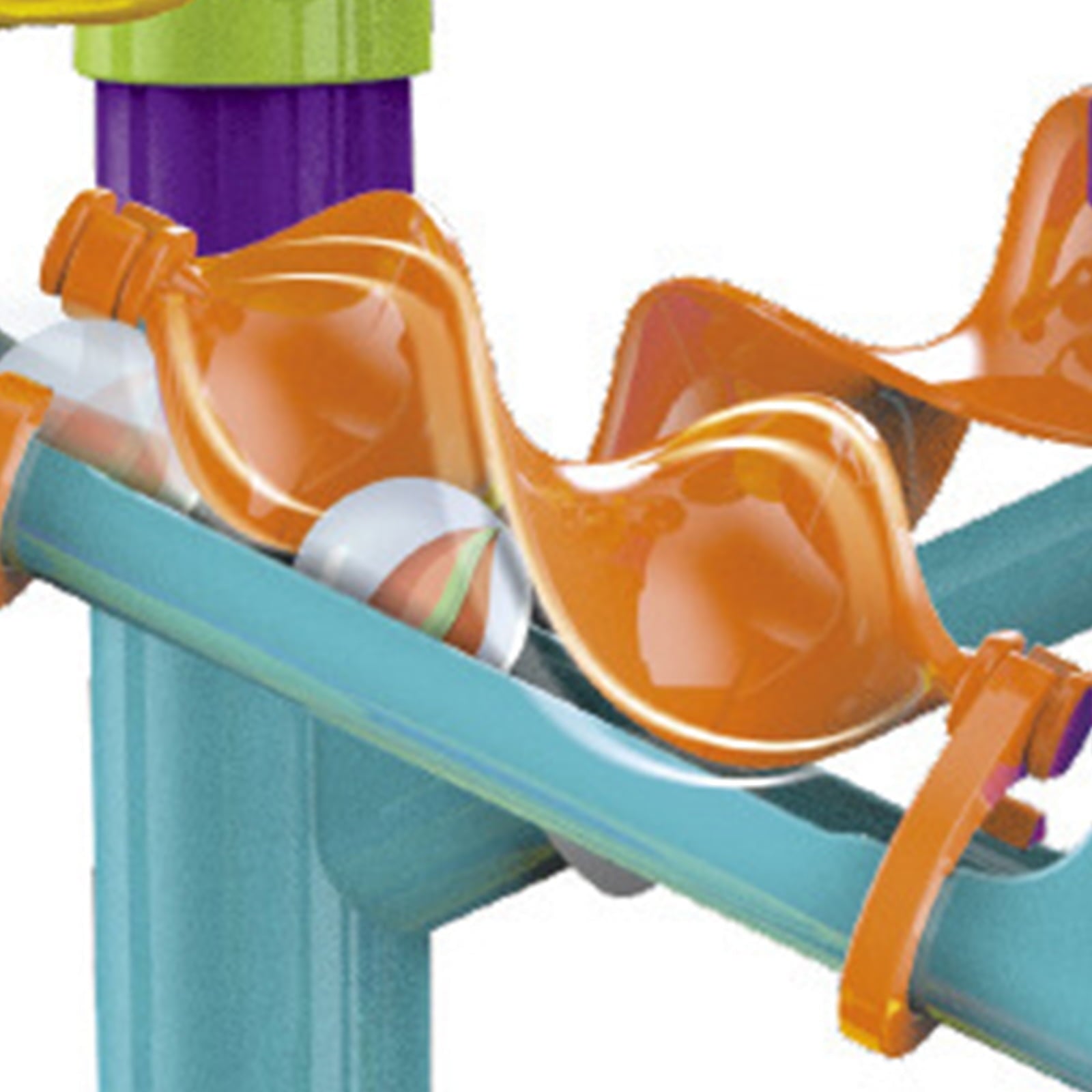 Hinzonek 113PCS kid Marble Run Race Coaster Set, Marble Run Railway Toys Construction Toys Building Blocks Set Marble Run Race Coaster Maze Toys for Kids,Gift for Boys Girls