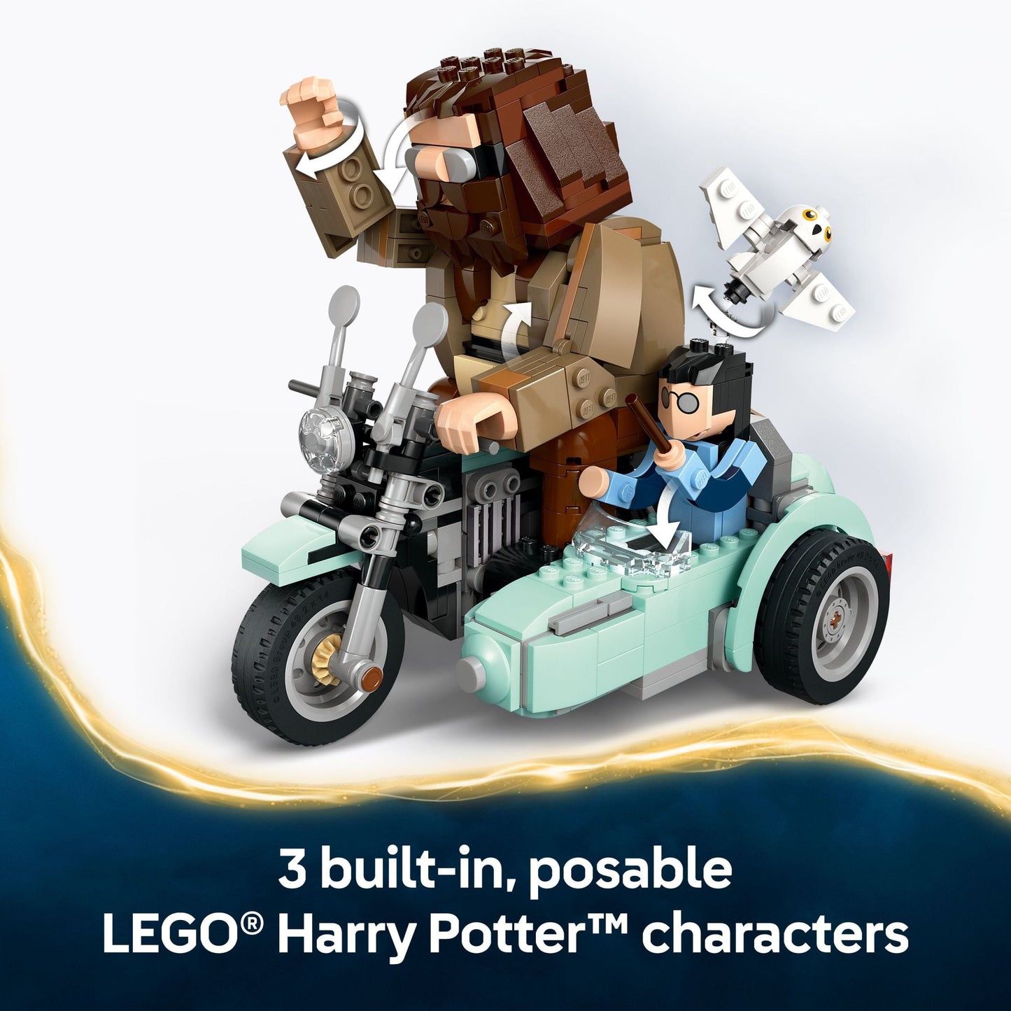LEGO Harry Potter Hagrid & Harry's Motorcycle Ride Building Toy