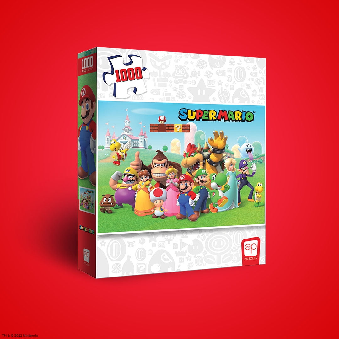 Super Mario "Mushroom Kingdom" 1,000 Piece Jigsaw Puzzle, by Usaopoly