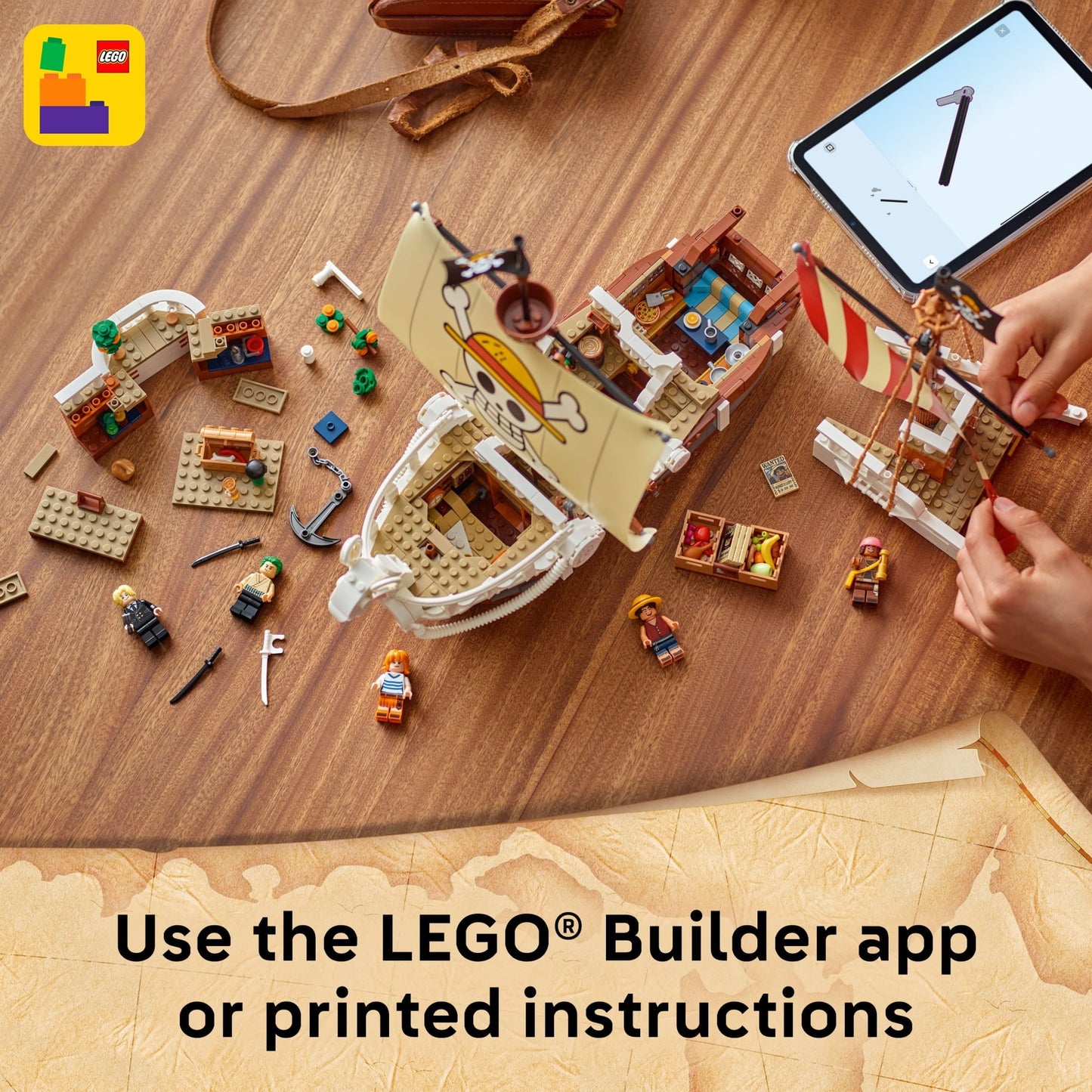 LEGO ONE Piece The Going Merry Pirate Ship Building Blocks - Pretend Play Adventure Toy for Boys & Girls, 10+ - Straw Hat Crew Toy Figures & Playset for Anime Fans - Gift for Christmas - 75639