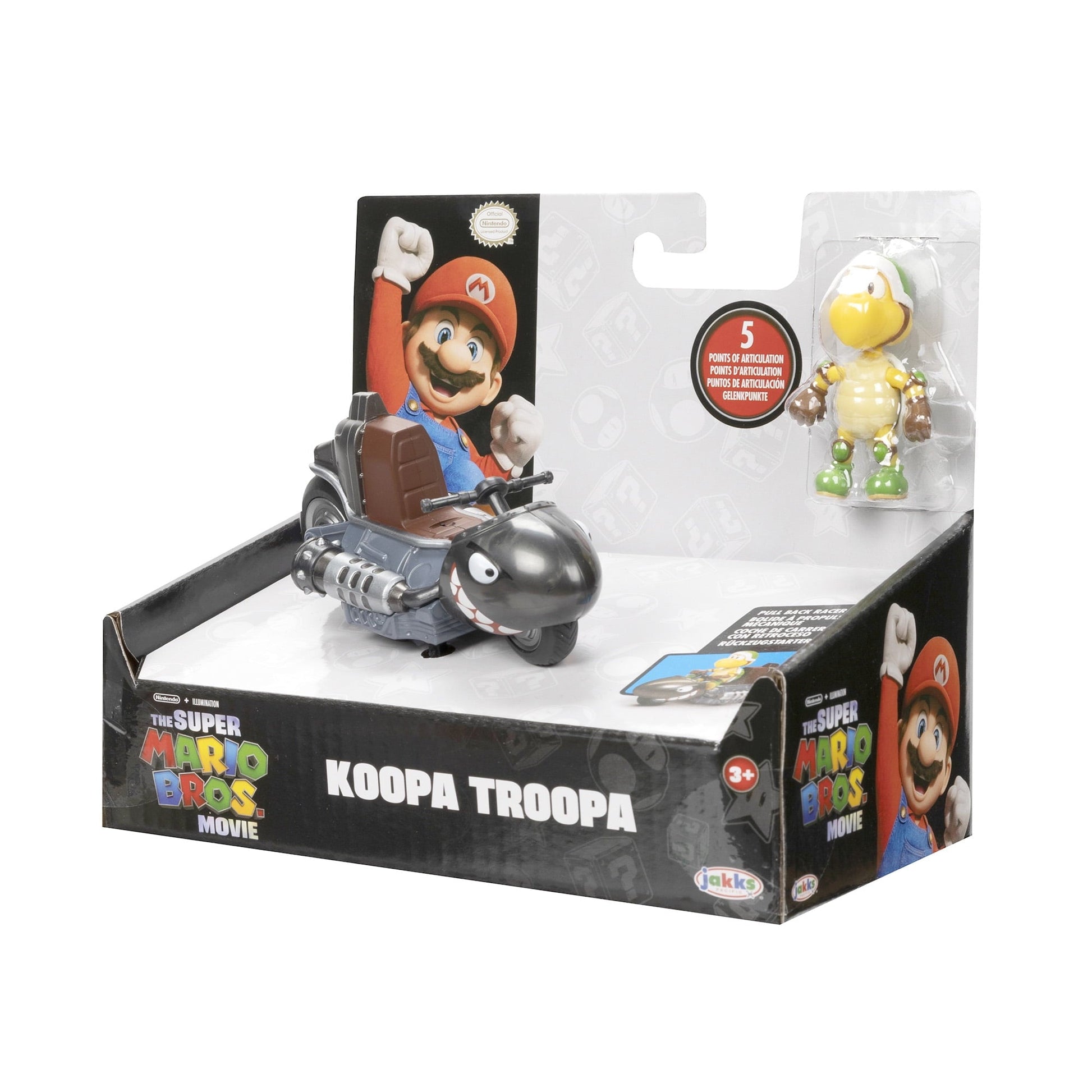 Super Mario Bros Movie Koopa Troopa Action Figure, 2.5"