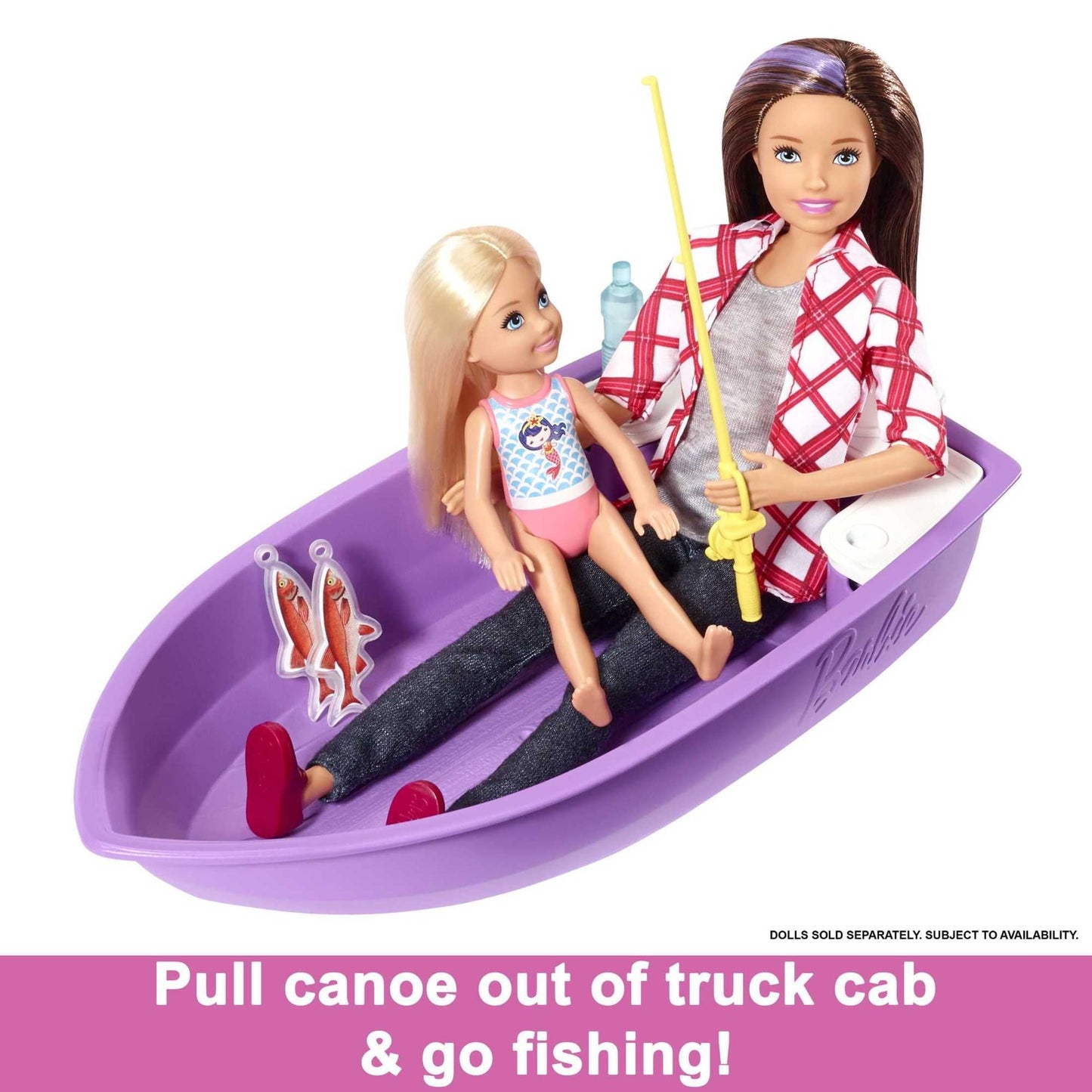 Barbie 3-in-1 DreamCamper Playset (Truck, Boat and House) with Pool and 50 Accessories